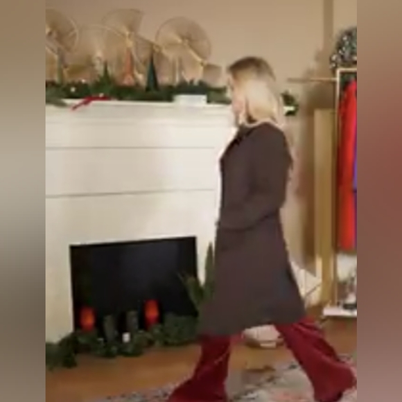 NEW Candace Cameron Bure Java Chocolate Tailored Faux Wool Long Coat 4X PLUS - Picture 10 of 15